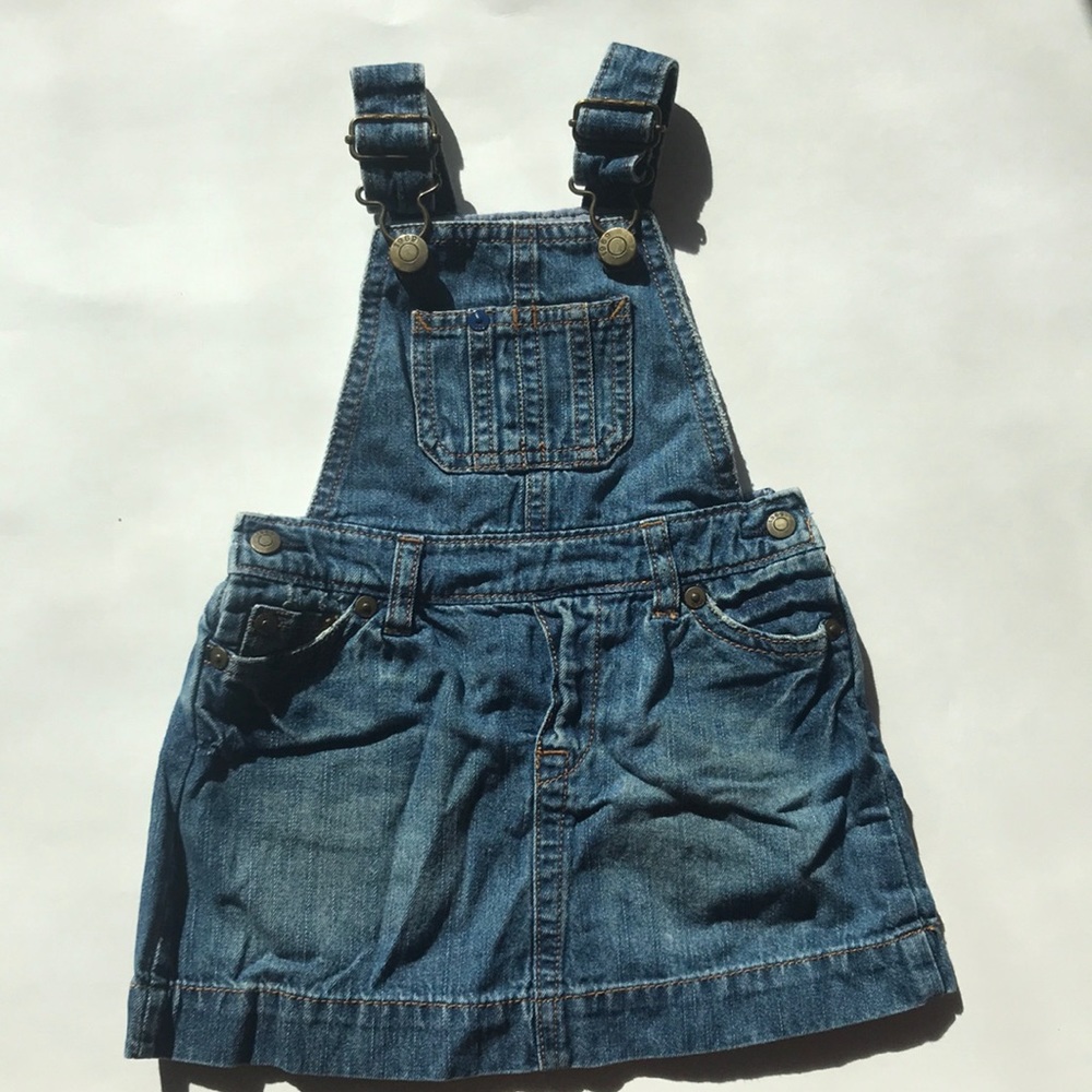 Baby Gap dress denim overalls 6-12 mon